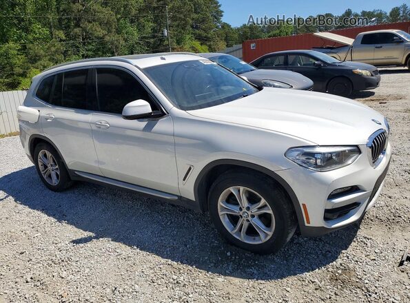5UXTY3C02LLU72544 2020 BMW X3 White Вид спереду