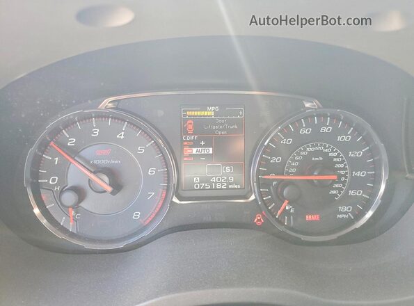 JF1VA2E66L9810301 2020 SUBARU WRX Белый Вид задних сидений
