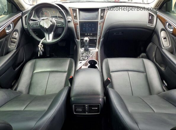 JN1EV7AP4JM352412 2018 INFINITI Q50 Серебряный Вид задних сидений