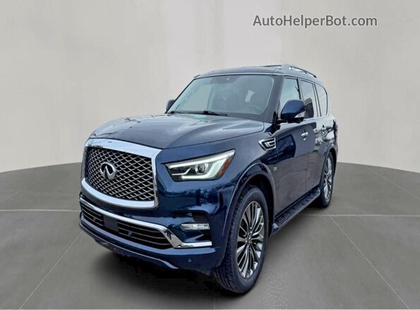 JN8AZ2NE5K9226385 2019 INFINITI QX80 Черный Задняя правая четверть