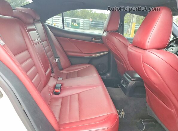 JTHBA1D29J5066654 2018 LEXUS IS Белый Вид задней части салона