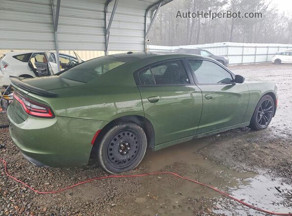 2C3CDXBG7JH227112 2018 DODGE CHARGER Зеленый Передняя правая четверть
