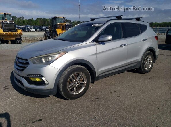 5XYZU3LB7JG509850 2018 HYUNDAI SANTA FE Silver Передня ліва чверть
