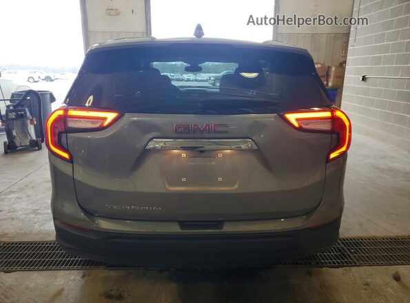 3GKALMEG0PL222614 2023 GMC TERRAIN Серый Вид салона спереди
