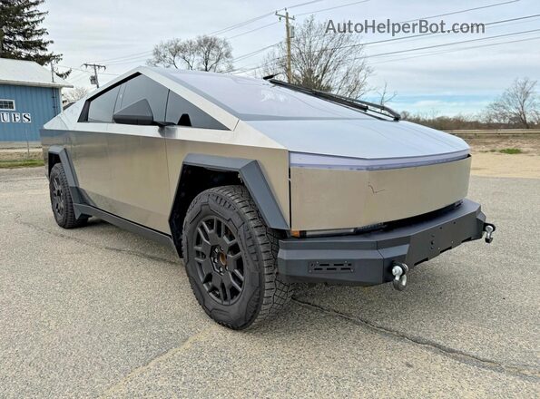 7G2CEHEE3RA048554 2024 TESLA CYBERTRUCK Gray Rear left