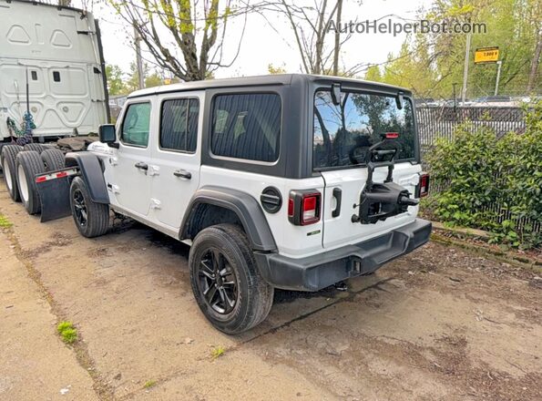 1C4HJXDMXLW347620 2020 JEEP WRANGLER Белый Передняя правая четверть