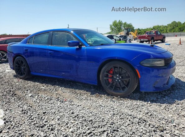 2C3CDXGJ8JH180001 2018 DODGE CHARGER Синий Вид спереди