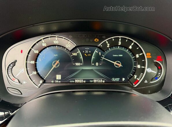 WBAJE7C58KWW14782 2019 BMW OTHER Черный Вид щитка приборов