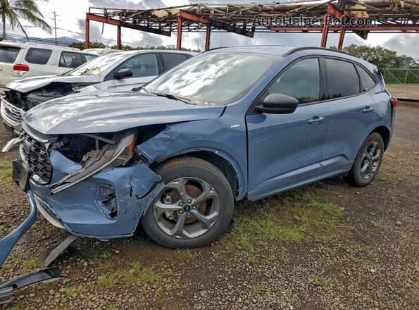 1FMCU0MN0RUA73958 2024 FORD ESCAPE Синий Передняя левая четверть