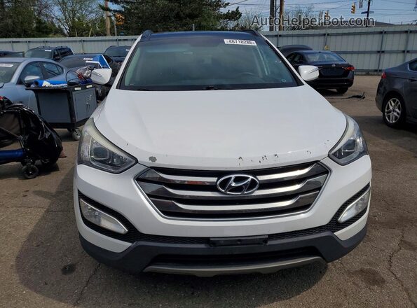 5XYZU3LB1GG307658 2016 HYUNDAI SANTA White Widok z tyłu