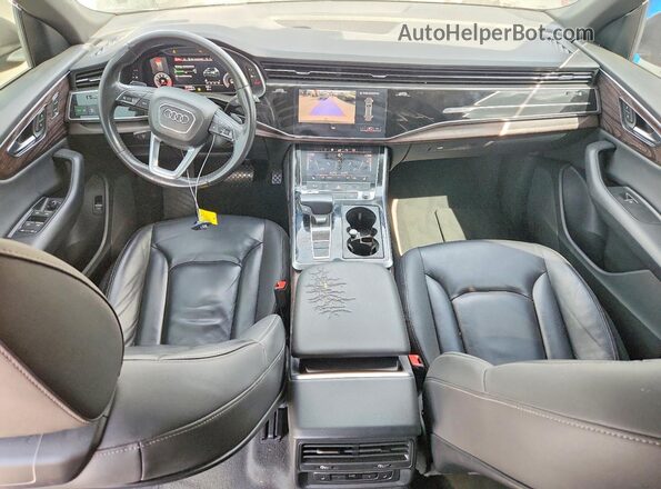 WA1AVAF19KD017493 2019 AUDI Q8 Silver Widok zestawu wskaźników