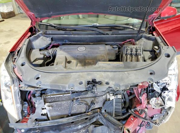 3GYFNBE39GS527266 2016 CADILLAC SRX Red Vista del compartimento del motor