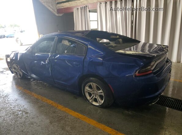 2C3CDXBG6LH156083 2020 DODGE CHARGER Синий Задняя правая четверть