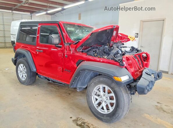 1C4GJXAN9PW636373 2023 JEEP WRANGLER Красный Вид спереди