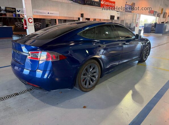 5YJSA1E21HF209895 2017 TESLA MODEL S Синий Вид спереди