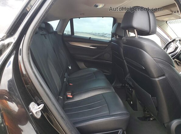 5UXKU6C57G0S82461 2016 BMW X6 Черный Вид задней части салона
