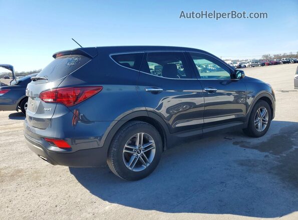 5XYZT3LB2JG523996 2018 HYUNDAI SANTA FE Серый Передняя правая четверть