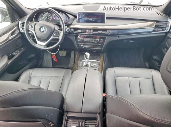 5UXKT0C33H0V95734 2017 BMW X5 Silver Вид щитка приладів