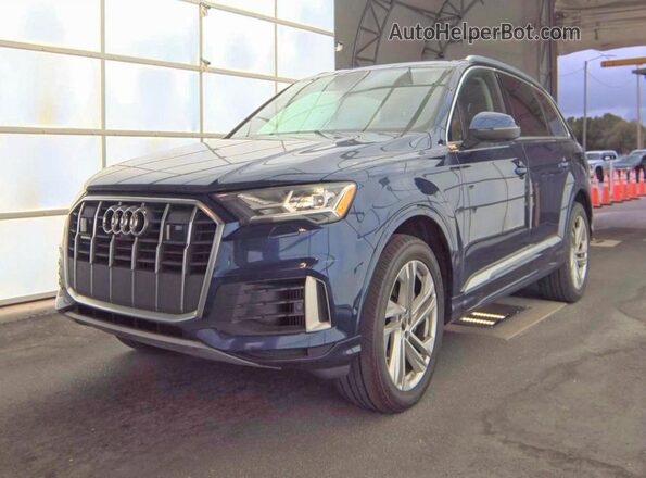 WA1LXBF79ND006740 2022 AUDI Q7 Синий Задняя правая четверть