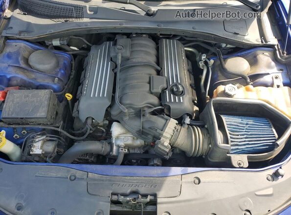 2C3CDXGJ8JH180001 2018 DODGE CHARGER Синий Вид подкапотного пространства