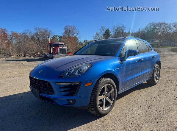 WP1AB2A50JLB34798 2018 PORSCHE MACAN Синий Задняя правая четверть