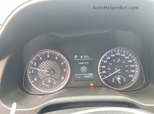 KMHD84LF3KU836121 2019 HYUNDAI ELANTRA Синий Вид щитка приборов