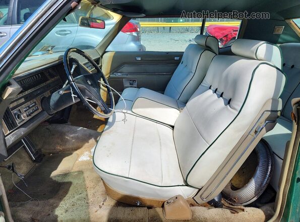 J0294148 1970 CADILLAC DEVILLE Green Widok wnętrza z przodu