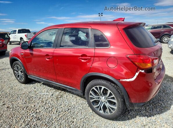 JA4AP3AW2HZ019218 2017 MITSUBISHI OUTLANDER Красный Задняя левая четверть