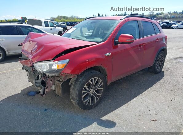 JA4AP4AW2KU006754 2019 MITSUBISHI OUTLANDER SPORT Красный Передняя левая четверть