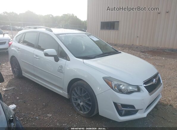 JF1GPAP63G8286213 2016 SUBARU IMPREZA Белый Передняя правая четверть