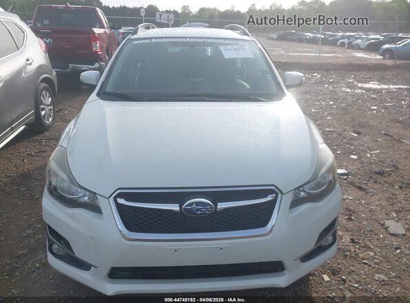 JF1GPAP63G8286213 2016 SUBARU IMPREZA Белый Вид щитка приборов