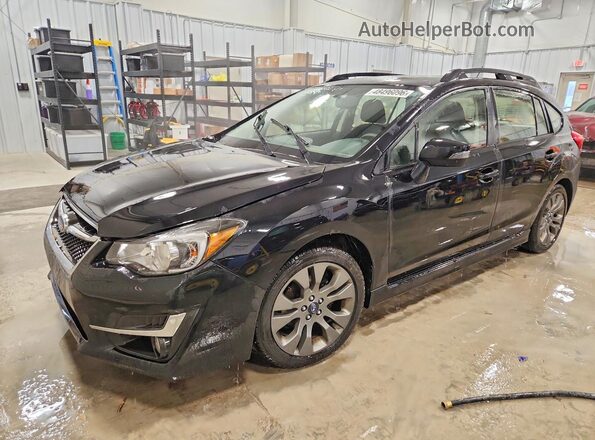 JF1GPAP66GH286092 2016 SUBARU IMPREZA Черный Передняя левая четверть