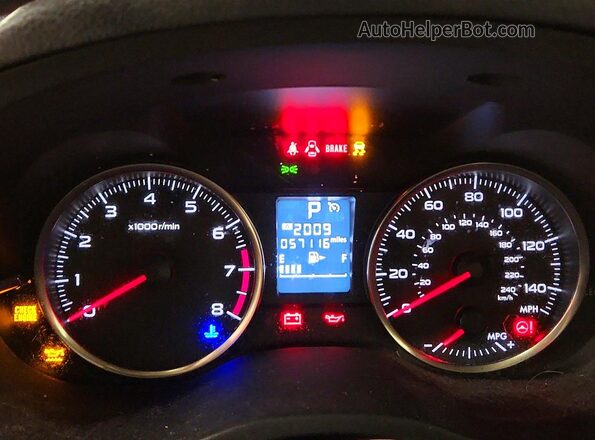 JF1GPAP66GH286092 2016 SUBARU IMPREZA Черный Вид щитка приборов