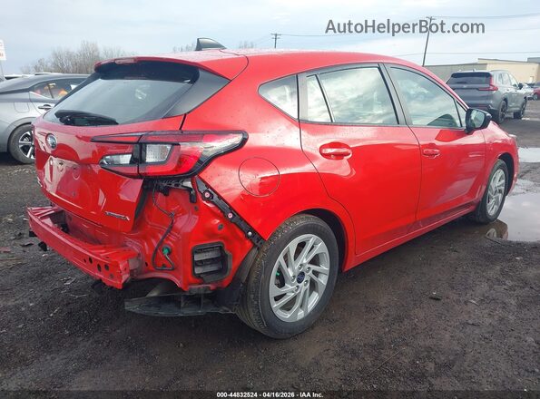 JF1GUABC5S8218994 2025 SUBARU IMPREZA Красный Задняя правая четверть