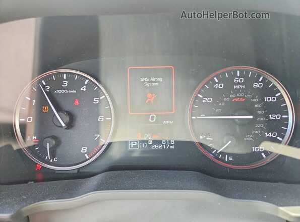 JF1GUHJC3R8243154 2024 SUBARU IMPREZA Blue Սարքավորումների վահանակի տեսք