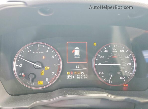 JF1GUHJC7R8246686 2024 SUBARU IMPREZA Blue Widok zestawu wskaźników