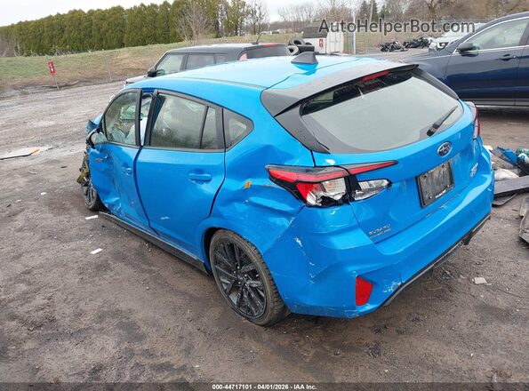 JF1GUHJC9R8349477 2024 SUBARU IMPREZA Синий Задняя левая четверть