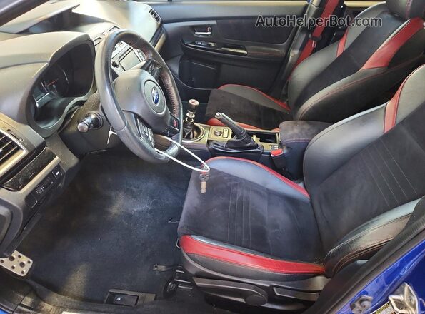 JF1VA2R68K9824743 2019 SUBARU WRX Синий Вид салона спереди