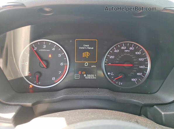 JF1VBAA60P9802164 2023 SUBARU WRX Белый Вид щитка приборов