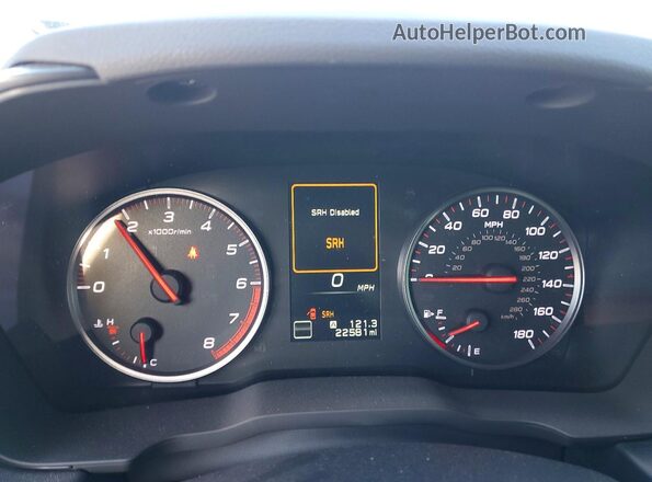 JF1VBAL62P9818153 2023 SUBARU WRX Синий Вид щитка приборов