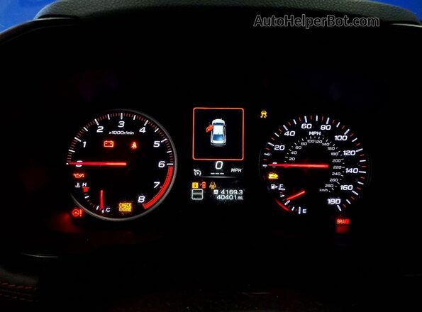 JF1VBAL63P9806254 2023 SUBARU WRX Blue Instrument cluster view