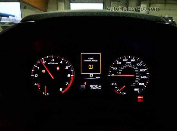 JF1VBAL67P9823395 2023 SUBARU WRX Серебряный Вид щитка приборов