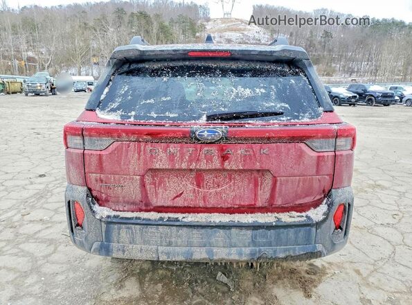 JF2BUPAD2TY456693 2026 SUBARU OUTBACK Red უკანა ხედი