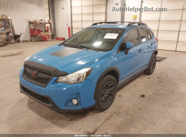 JF2GPABCXG8258367 2016 SUBARU CROSSTREK Blue Передня ліва чверть