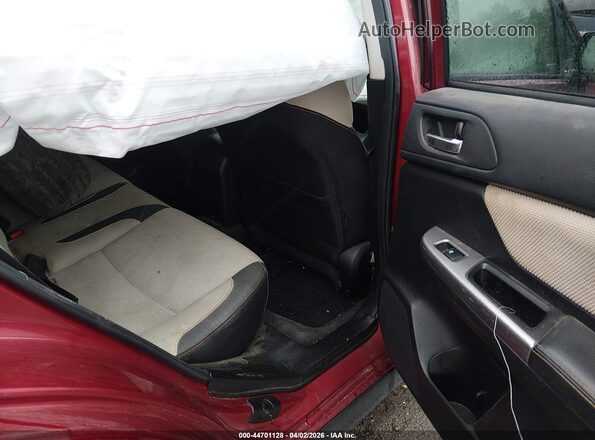 JF2GPADC4G8201532 2016 SUBARU CROSSTREK Red VIN կոդի պիտակի տեսք