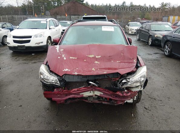 JF2GPADC4G8201532 2016 SUBARU CROSSTREK Red Առջևի վահանակի տեսք