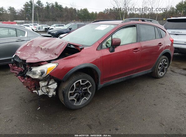 JF2GPADC4G8201532 2016 SUBARU CROSSTREK Red Առջևի ձախ երեք քառորդ տեսարան