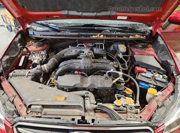 JF2GPANC7H8217045 2017 SUBARU CROSSTREK Красный Вид подкапотного пространства