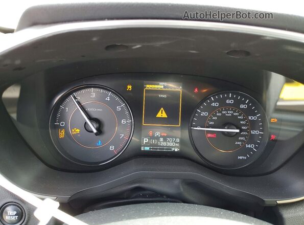 JF2GTAPC3L8273615 2020 SUBARU CROSSTREK Gray Widok zestawu wskaźników