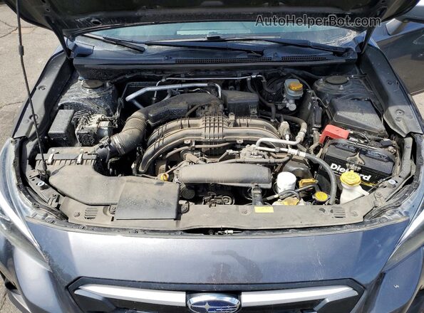 JF2GTAPC3L8273615 2020 SUBARU CROSSTREK Gray Widok wnętrza z tyłu
